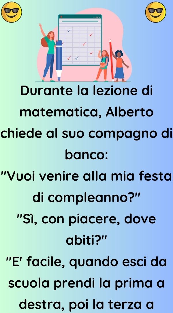 Durante la lezione di matematica