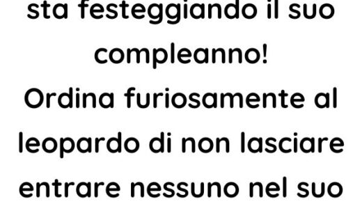 Il Leone festeggia il suo compleanno