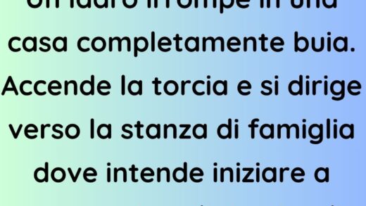 Il ladro non si aspettava che ciò accadesse