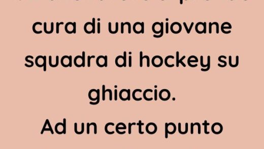 L’allenatore spiega al giovane come comportarsi