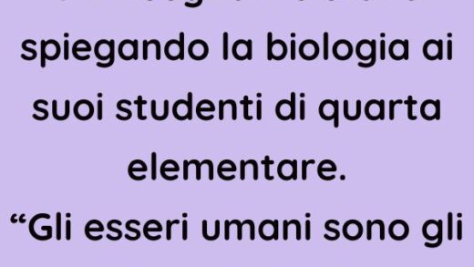 L’insegnante non poteva crederci quando la bambina ha detto questo