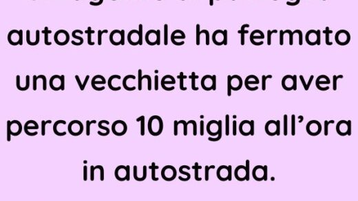 L’ufficiale di polizia ha riso quando l’anziana signora ha detto questo