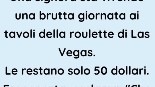 Una signora sta avendo una brutta giornata